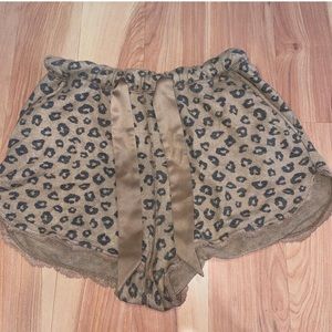 cheetah abercrombie lounge shorts